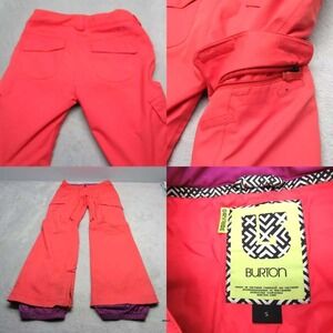 Burton Snow Pants Womens Small Peach‎ Insulated Snowboard Waterproof 30x32 READ